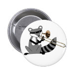 Raccoon Playing the Trombone buttons