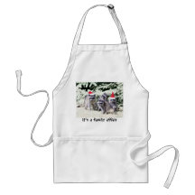Raccoons for the Hollidays Apron