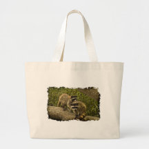 Raccoons Tote Bags