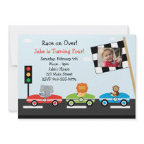 Race Car Birthday Party Invitation