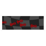 Race Car Bookmark Business Cards