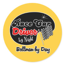 Race Car Driver by Night Bellman by Day