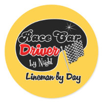 Race Car Driver by Night Lineman by Day