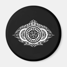 Race Car Hubcaps Fridge Magnets