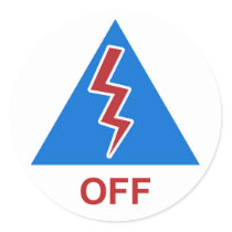 Race Car Kill Switch Decal "Off" Sticker
