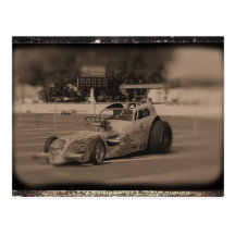 race car postcard