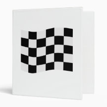 Race Flag 3 Ring Binders