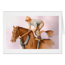 Race Horse and Jockey Cards