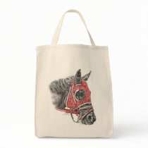 Race Horse Red Silks Grocery Shopping Tote Bag