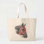 Race Horse Red Silks Portrait Tote Bag