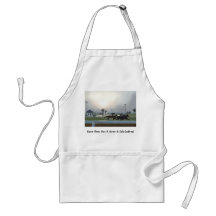 Race Time, Bar B Ques & Tail Gating! Apron