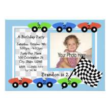 Race Time/ Photo Invitation