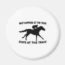 RACE TRACK FRIDGE MAGNET