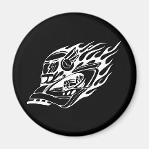 Race Track Refrigerator Magnet