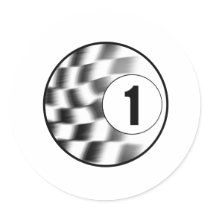 Racecar #1 sticker