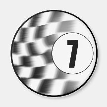 Racecar #7 magnets