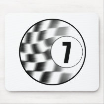 Racecar #7 mouse pad