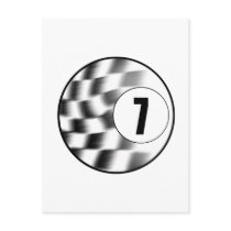 Racecar #7 postcard