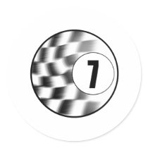 Racecar #7 stickers