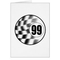 Racecar #99 greeting card