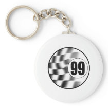 Racecar #99 key chain