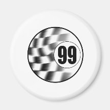 Racecar #99 refrigerator magnet