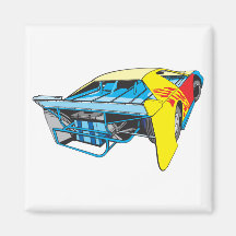 racecar refrigerator magnets