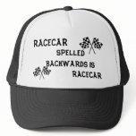 RACECAR SPELLED BACKWARDS HAT