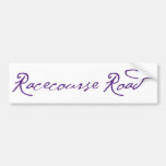 Racecourse Road Bumper Sticker