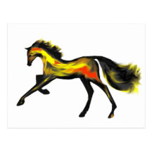 Racehorse Greats ~ Deco Thoroughbreds Postcard