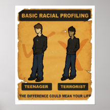 Racial Profiling Poster