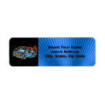 Racing Car  Avery Label