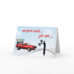 Racing Car Birthday Card
