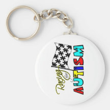 Racing for Autism Key Chain