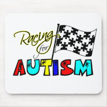Racing For  Autism - Mouse Pad