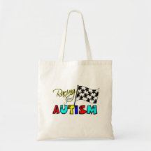Racing for Autism - Tote Tote Bags