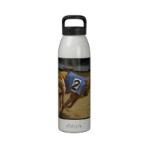 Racing Greyhound Water Bottle
