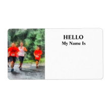Racing in the Rain Personalized Shipping Labels