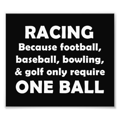 Racing Because Football