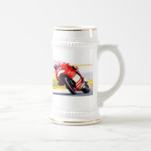 Racing Red Motorcycle Mug