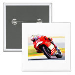 Racing Red Motorcycle Pins