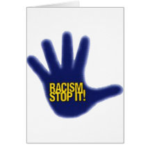 RACISM GREETING CARD