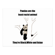 Racist panda post card