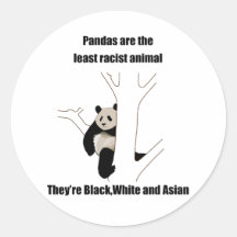Racist panda stickers