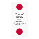 Rack Card with Flag of Japan