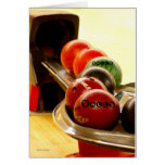 Rack'em Bowling Balls, Art, Colourful, template Cards