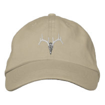 Rackgrafix Buck Skull Basic Adjustable Cap Embroidered Baseball Cap