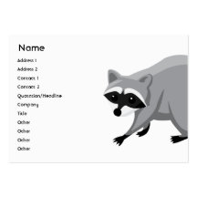 Racoon - Chubby Business Cards