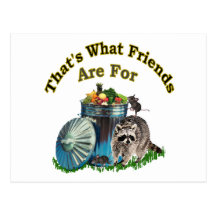 Racoon Friends Post Cards