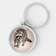 Racoon Keychain